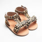 leopard girl sandals