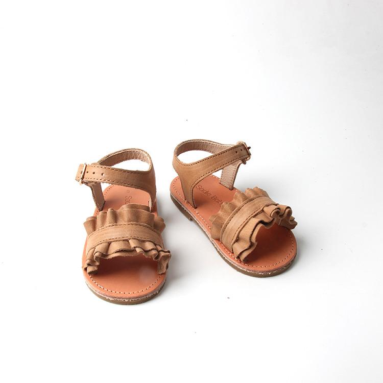 Sadie Baby Sandal - Daphne in Caramel - Stylish caramel-colored sandal