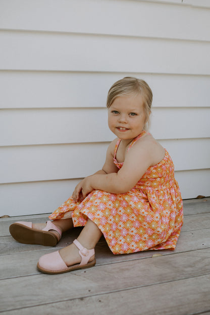 Girls pink dress sandals