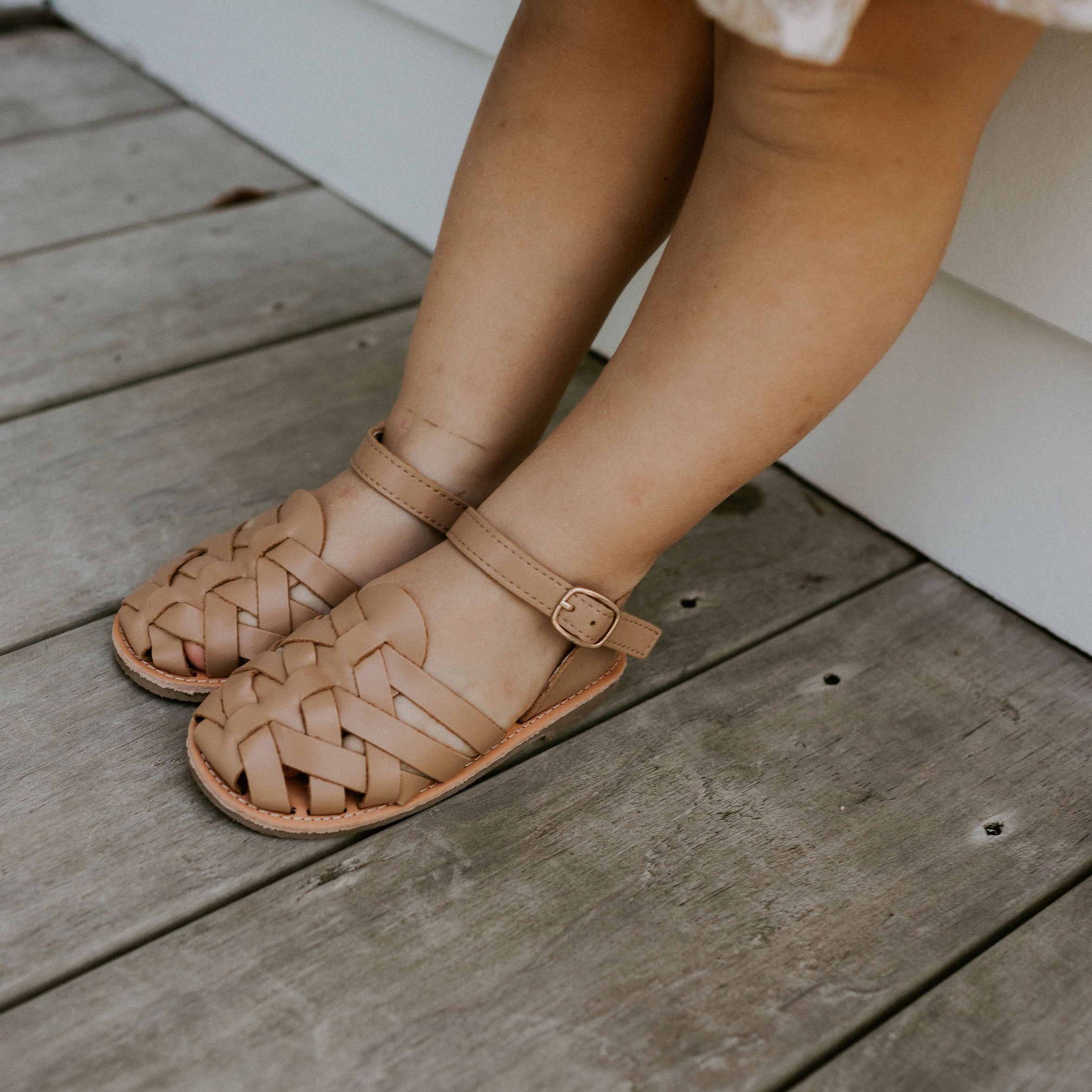 Tan leather sandal Toddler Sandals Sadie Baby