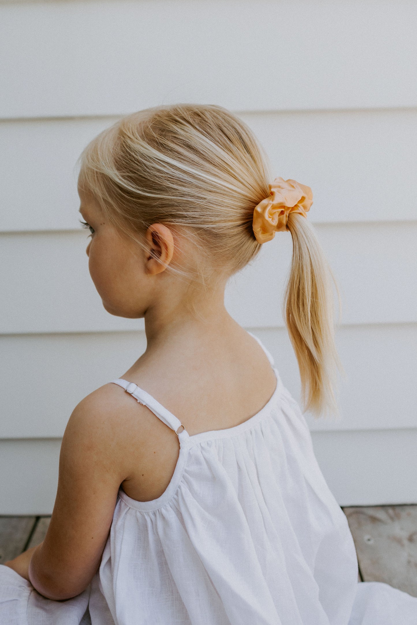 girls yellow scrunchie for 6 year old 