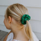 rich green scrunchie