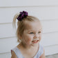 3 year old girls dark orchid scrunchie