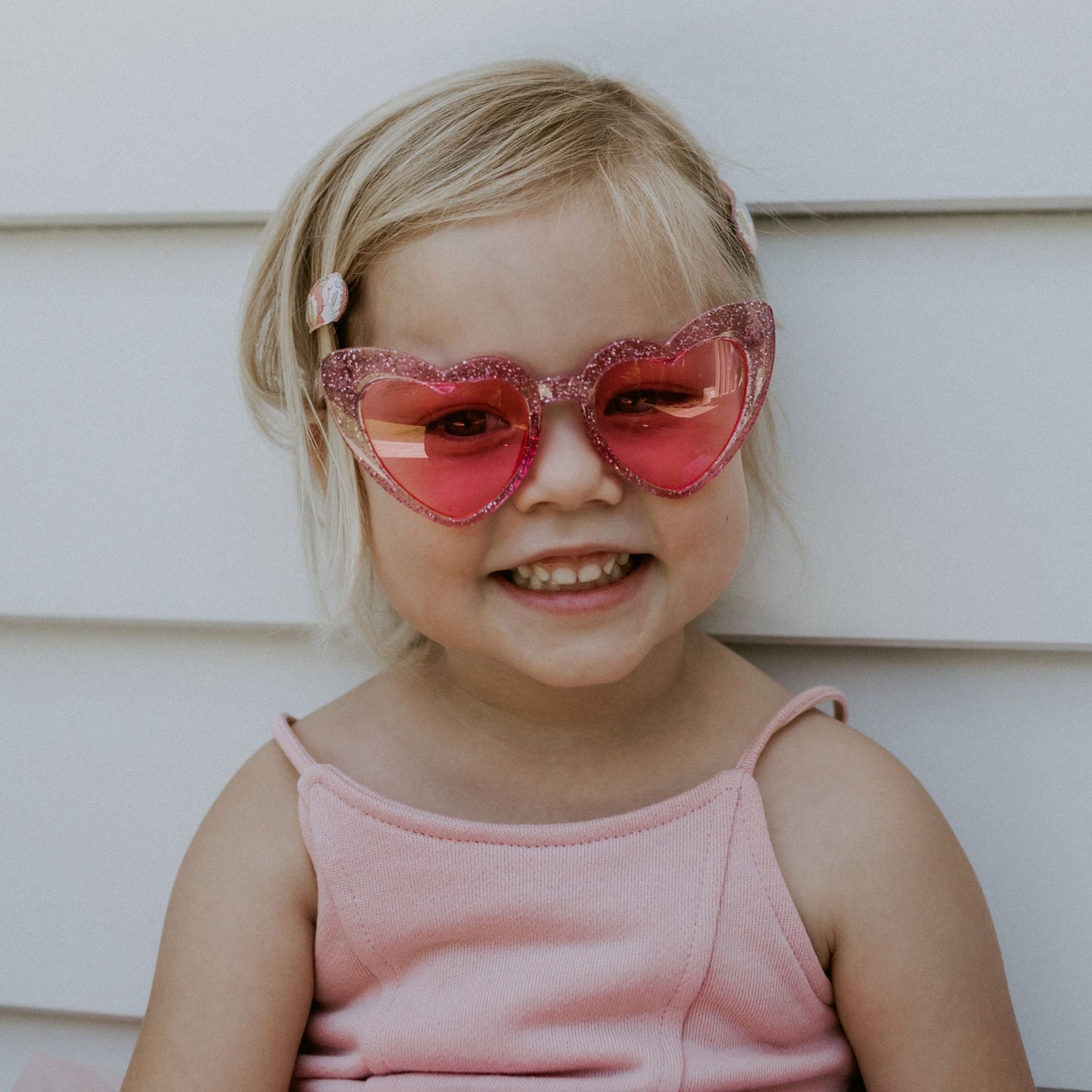 Girls glitter pink sunglasses