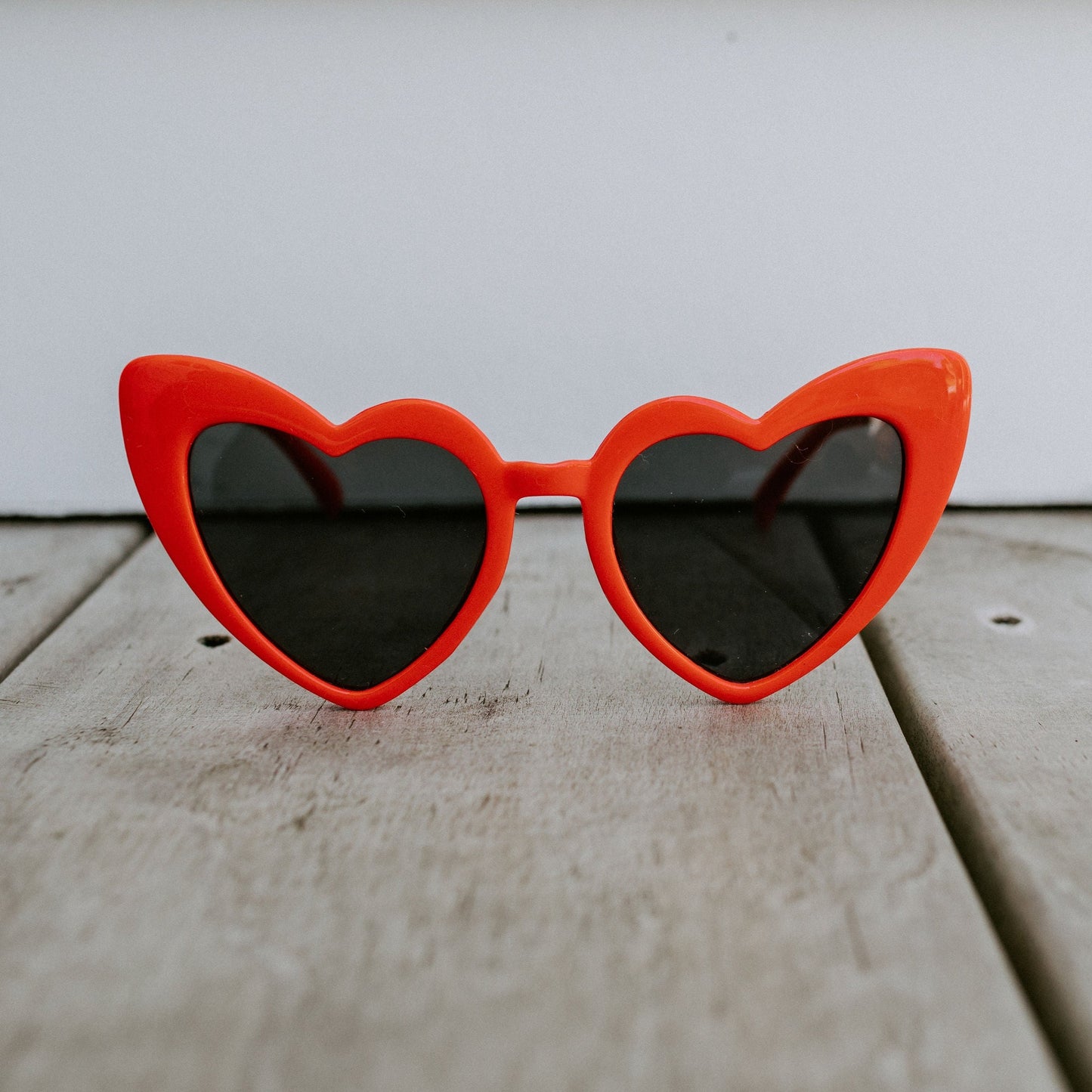 toddler red love heart sunglasses