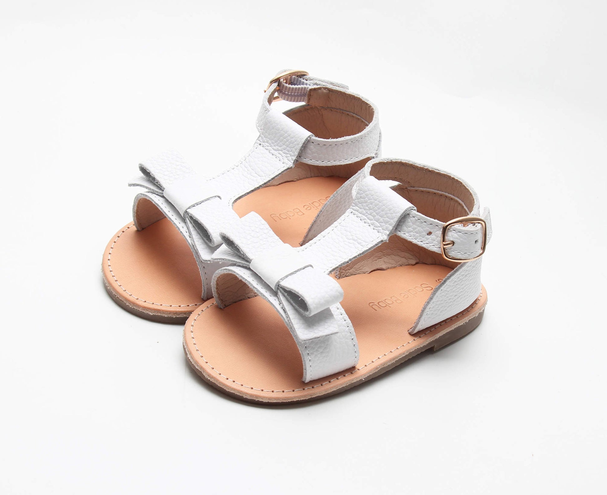 white bow sandals toddler