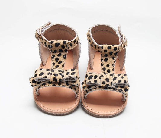 girls leopard summer sandals