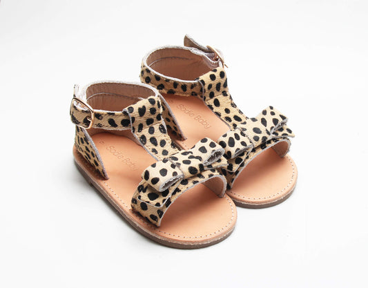 leopard girl sandals