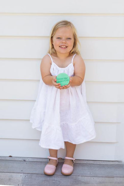 Pink baby sandals