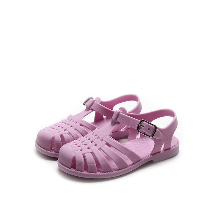 lilac jelly sandal