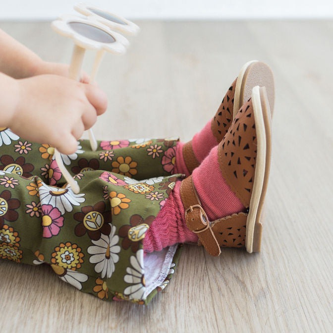 brown sandals for baby girls