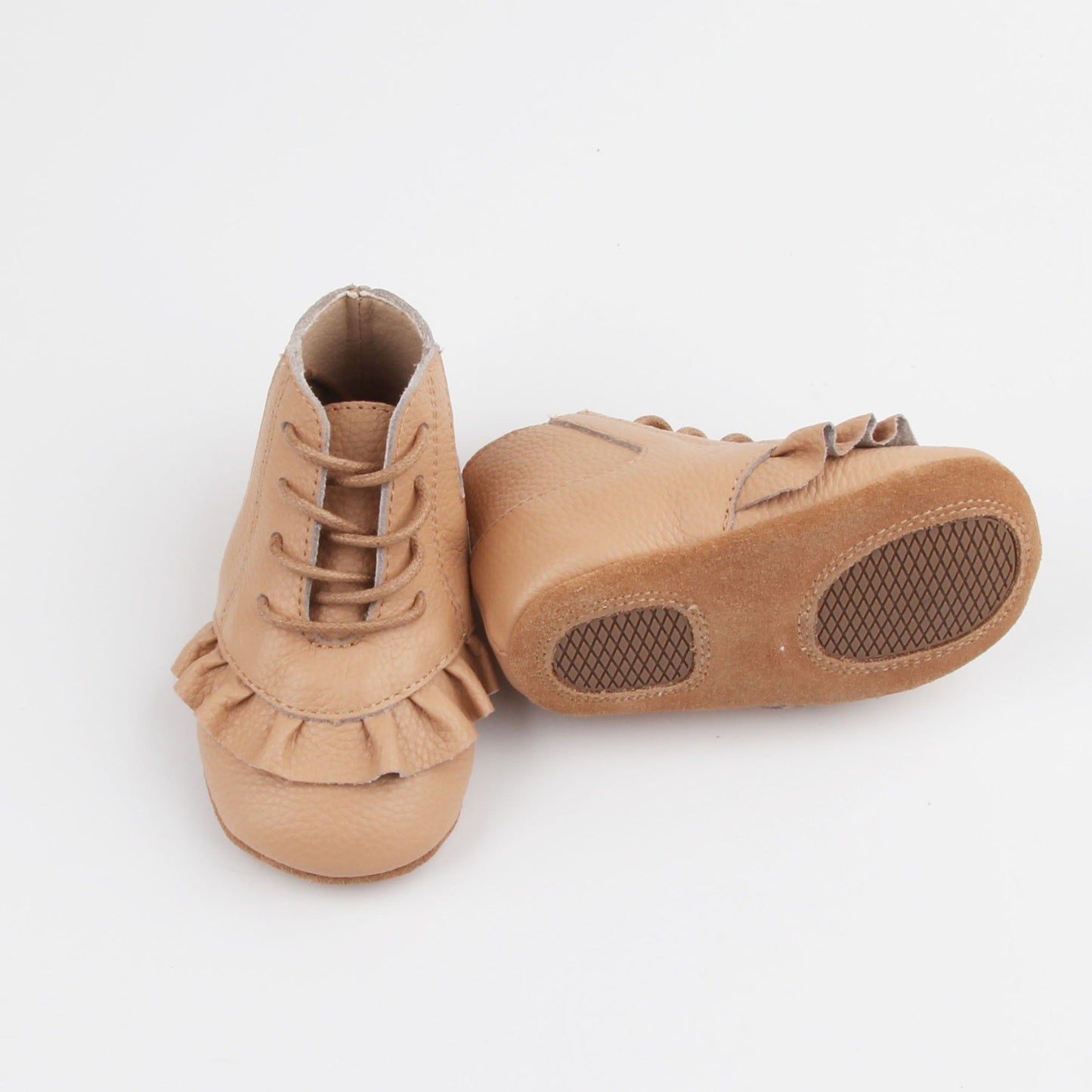 Beige baby toddler boots