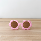 Pink flower sunglasses for toddlers by Sadie Baby