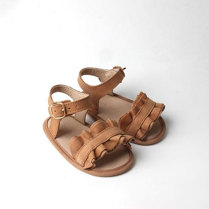 Sadie Baby Sandal - Daphne in Caramel - Stylish caramel-colored sandal