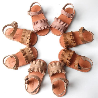 Sadie Baby Sandal - Daphne in Caramel - Stylish caramel-colored sandal