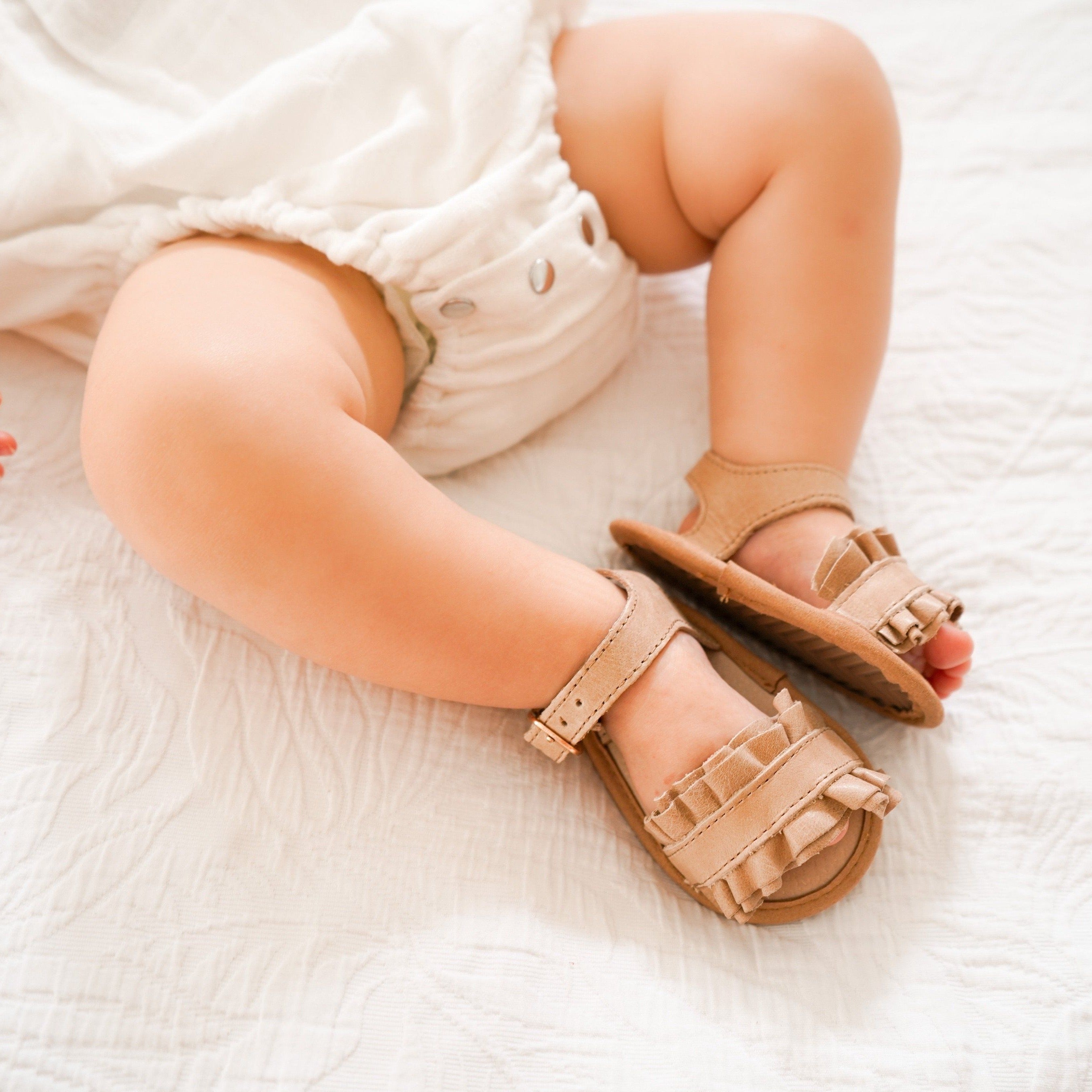 Baby, toddler  kids sandal Toddler sandals for girls Cream sandal –  Sadie Baby