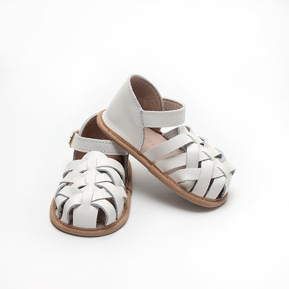 Sandal - Eleanor in White - Classic white sandals for any occasion by Sadie Baby