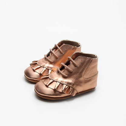 Toddler rose gold boot