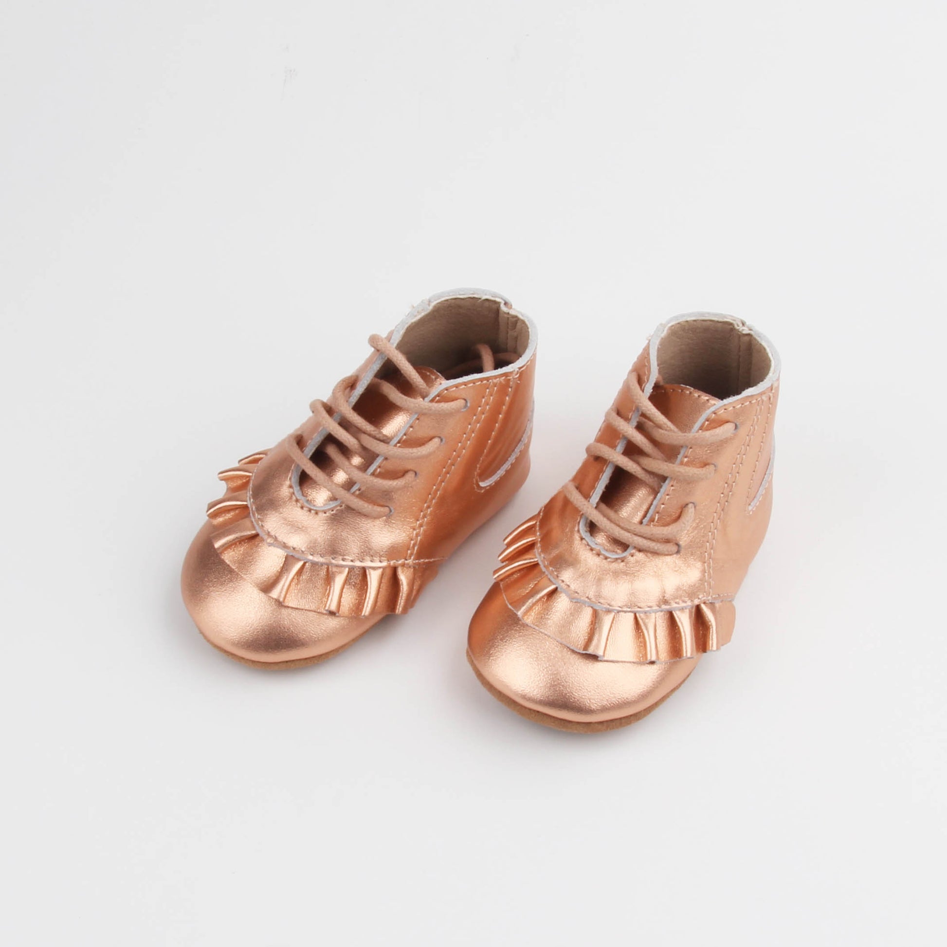 gold baby shoe size 5