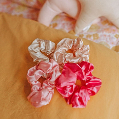 Raspberry Pink Scrunchie - Sadie Baby