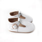 Sadie Baby White T-bars - Classic white T-bar shoes for toddlers and kids