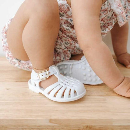 Toddler & Kids White Jelly Sandal - Comfortable white jelly sandals for toddlers