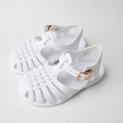 Toddler & Kids White Jelly Sandal - Comfortable white jelly sandals for toddlers