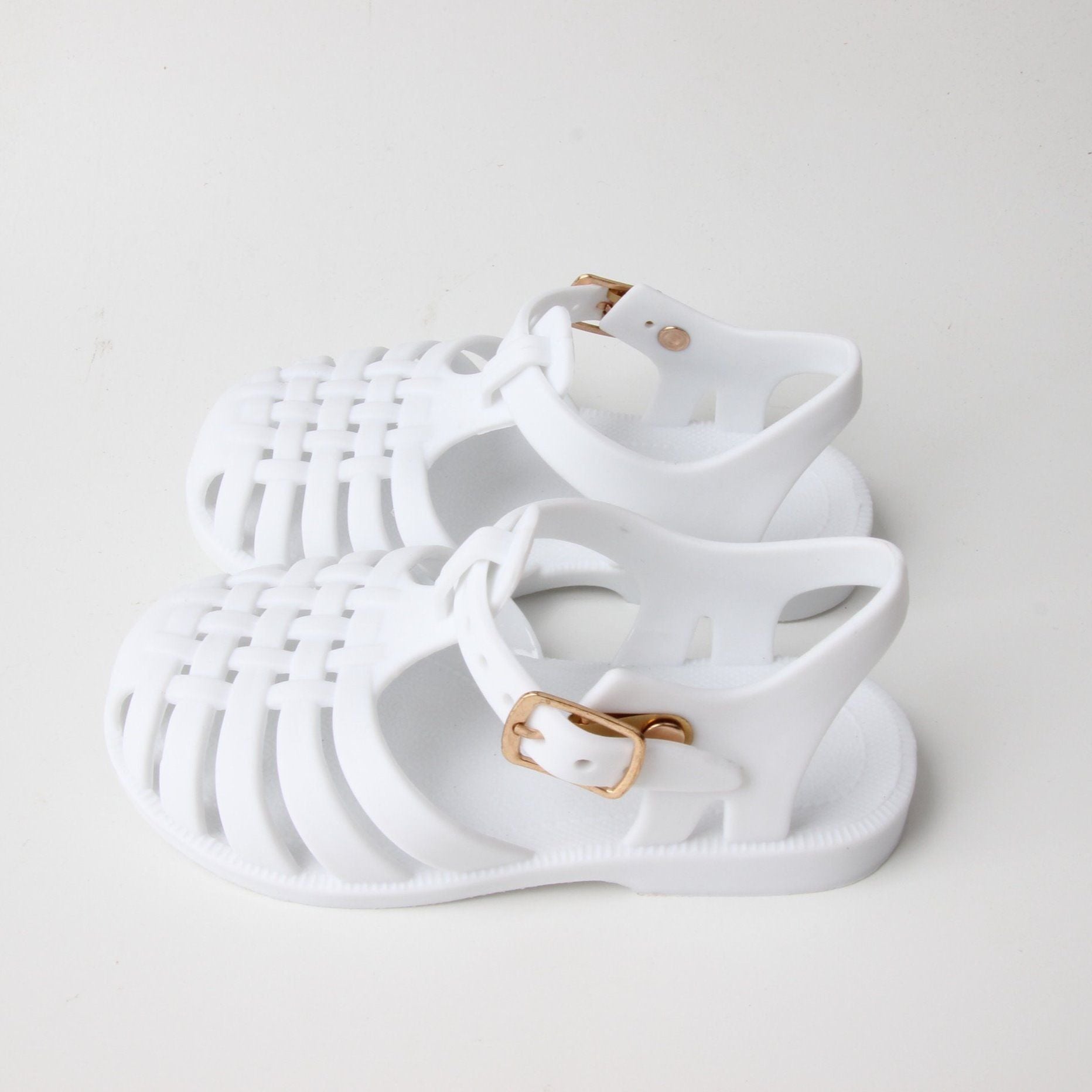 White 2025 jelly shoes