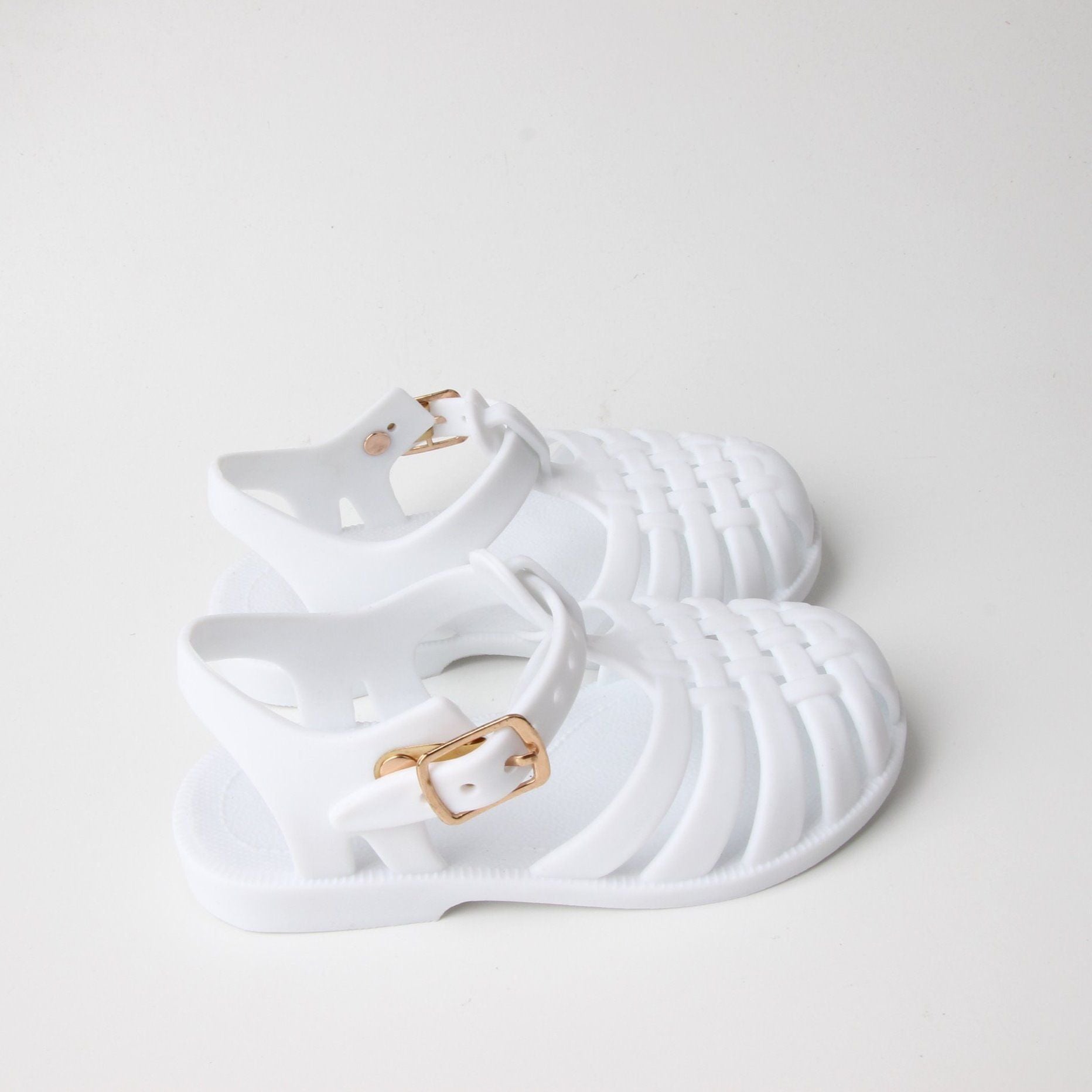 White Jelly Sandal