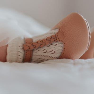 White baby ankle sock