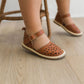 Trendy brown toddler sandals
