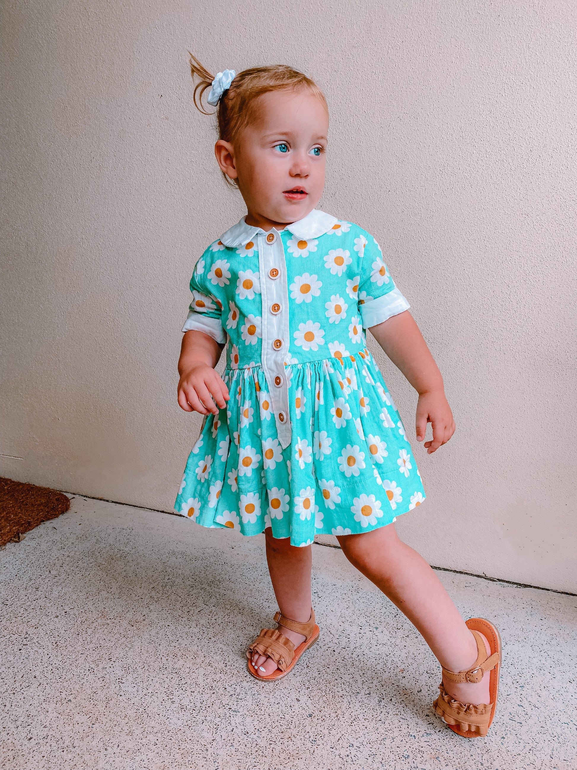 Sadie Baby Sandal - Daphne in Caramel - Stylish caramel-colored sandal