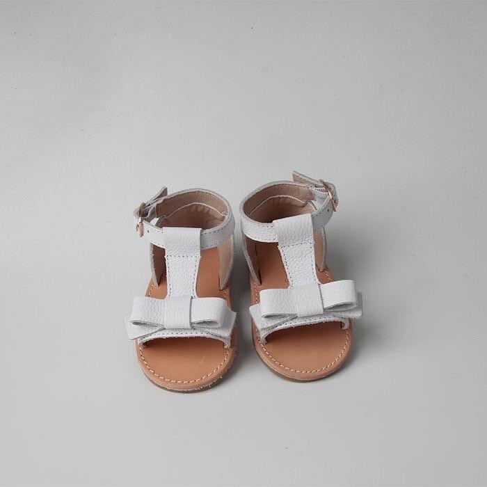 white baby girl sandals