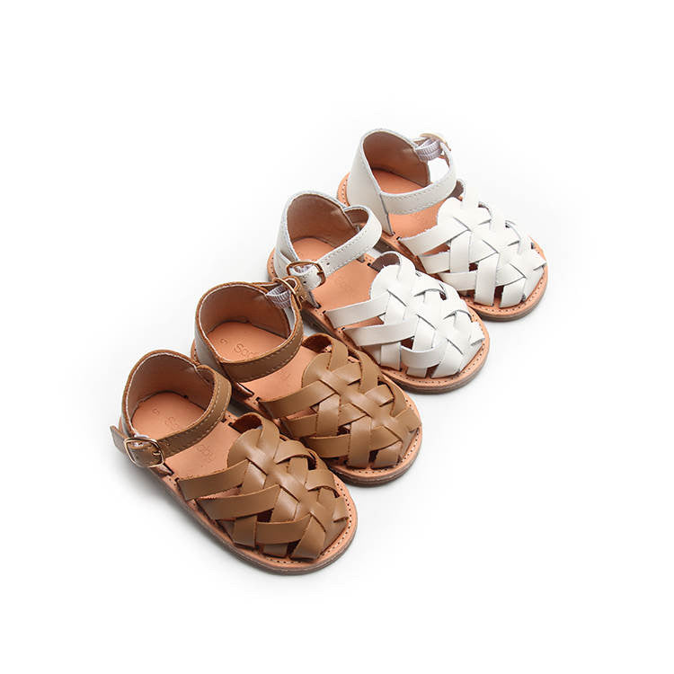 Tan baby girl sandals sale