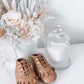 Baby tan leather boots