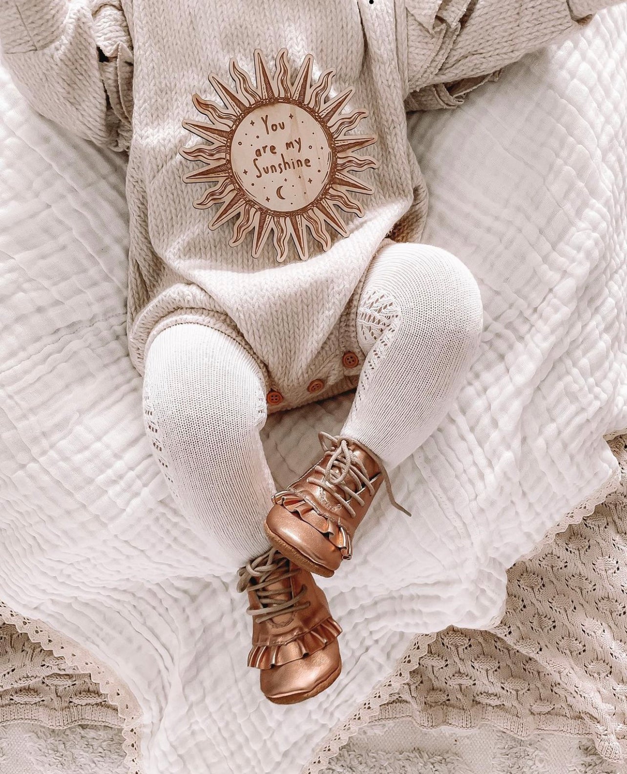 baby girl rose gold boots