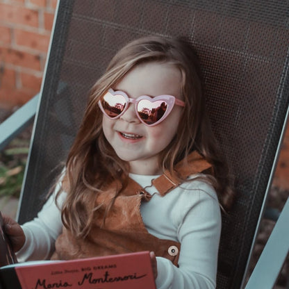 Sunglasses Heart - Cotton Candy - Heart-shaped sunglasses in cotton candy color by Sadie Baby 