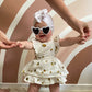 Baby girl white love heart uv protective sunglasses
