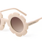 Flower beige sunglasses for toddler