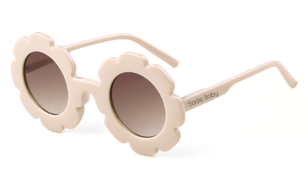 Flower beige sunglasses for toddler